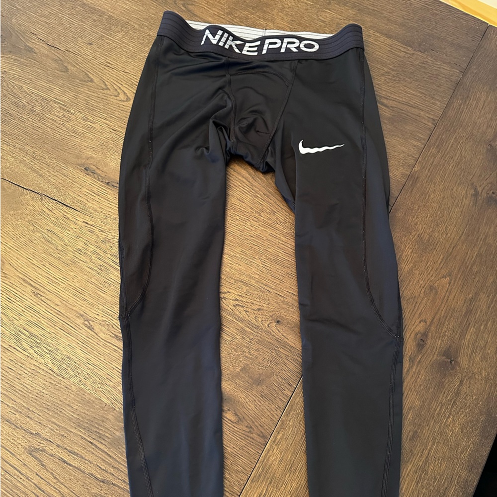 Nike Black and Gray Leggings